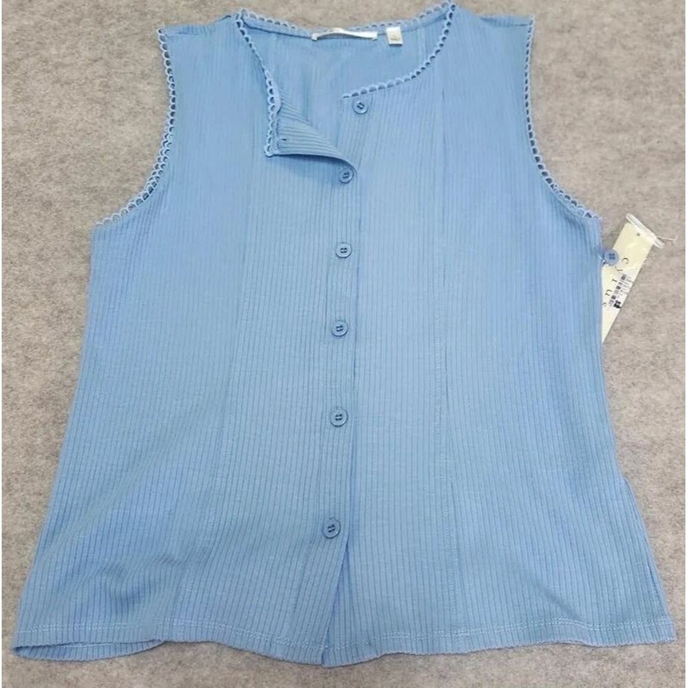 Cyrus Women's Blue Sleeveless Top/Vest Size Large